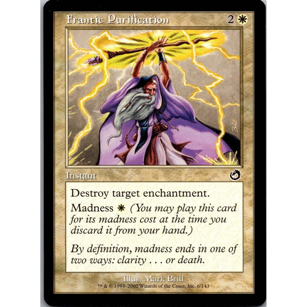 Magic The Gathering Frantic Purification Torment 6 Common LP MTG Card